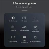 Micrófono Lavalier Inalámbrico Dual Canal Con 98 Pies Para Smartphone DSLR Camera DV Vlog YouTube Live Sistema De Micrófono Lapel - details 1