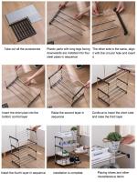 Organizador De Zapatos Multicapa Extensible Y Espacioso 3/4 Estante De Almacenamiento Para El Hogar Resistentes Al Humo Y Desmontable - details 3