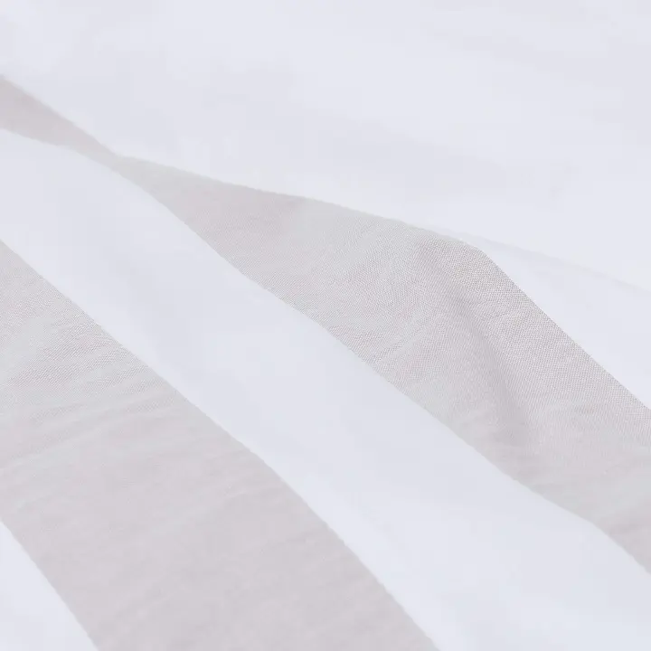 Textura - Funda Nórdica Algodón Percal 200 Hilos con Rayas de Dos Tejidos - 1