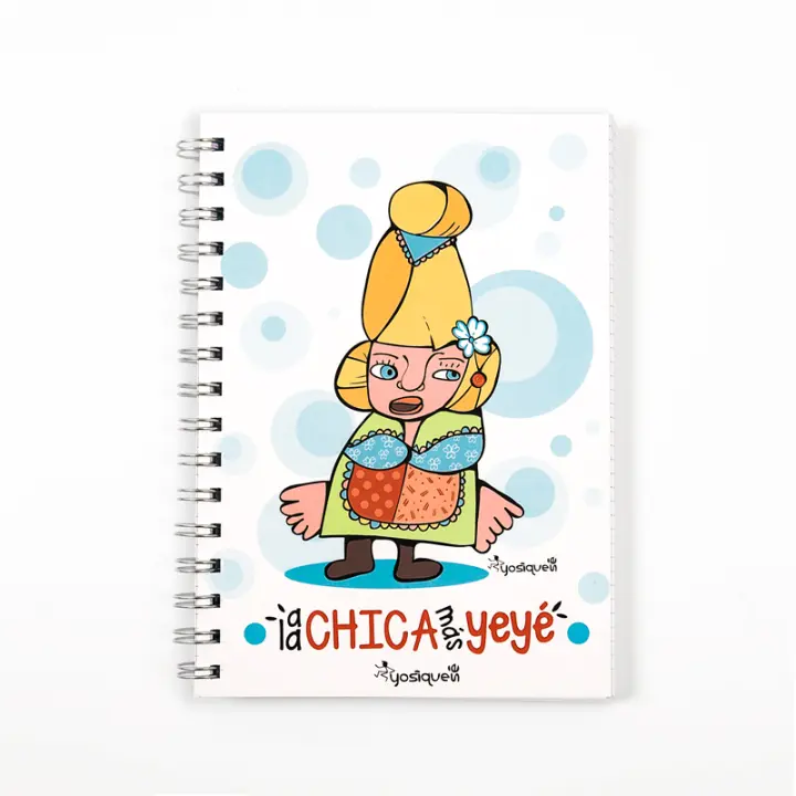 YOSIQUESE Libreta A-5 | Modelo: 'A la chica mas yeyé' | Productos y regalos solidarios hechos por personas con discapacidad - 1