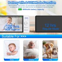 Monitor De Bebé Con Cámara De Seguridad IP Pantalla De 7 Pulgadas Batería De 5000mAh Vigilancia Inalámbrica Para Niños Y Hogar Resolución HD 1080P - details 4