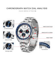 Reloj De Cuarzo Para Hombre CADISEN 2024 Reloj De Negocios De Lujo Con Cronógrafo Resistente Al Agua Material De Acero Inoxidable Cristal De Zafiro - details 6