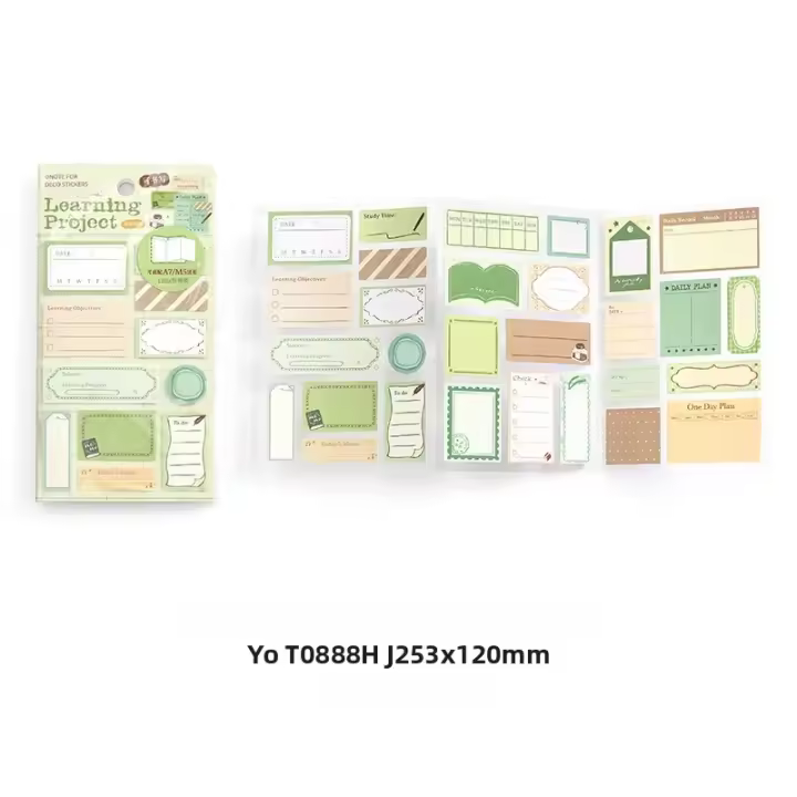 Etiquetas Decorativas Tri-fold Encuentros Serie De Tiempo Horario Simple Etiquetas De Pizarra Lindo Suministros De Estación Tamaño A5 - 1