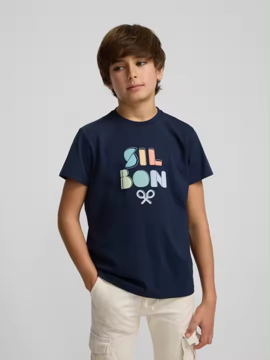 Silbon - Camiseta kids silbon colores azul marino - 1