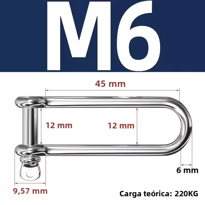 Gancho De Carga Largo De Acero Inoxidable 304 Para Cadenas Alambre Cuerda De Paracord Camping Al Aire Libre Supervivencia - 1