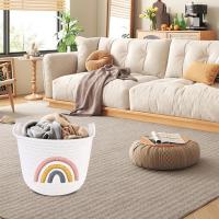 Cesta de ropa para bebé, cesta de juegos para niños, cesta de almacenamiento, duradera, compacta y exquisita, organización multifuncionales, perfecta para el hogar, juegos y ropa. - details 2