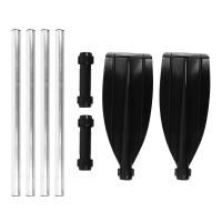 Palo Flotante Alegre De 125 Cm Desmontable Aleación De Aluminio Para Barco Kayak Remolino Canoa Ambas Terminales Portátiles - details 0