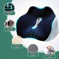 Cojín De Memoria Para Silla De Oficina Cojín De Asiento Para Coche Avión Bleachers Cojín Para Sillón De Trabajo Longitudinal - details 2