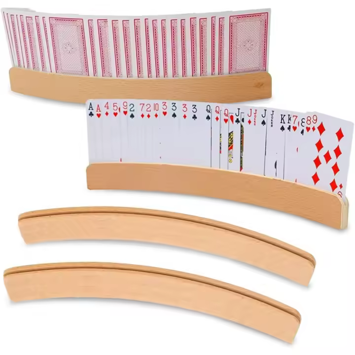 Porta cartas, 2 piezas de póker, porta cartas de juego, porta cartas manos libres, porta cartas para niños, adultos, ancianos y personas con discapacidad. - 1
