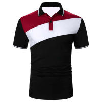 Camisa Polo Hombre Verano Manga Corta Color Contraste Ajustada Para Golf Y Deporte Estilo Casual Transpirable Polyester - details 4