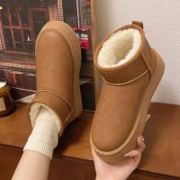Botas De Nieve Para Mujer Invierno 2025 Edición Coreana De Peluche Alta Calzado Casual Cálido Con Forro De Algodón Grueso - details 1