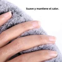 Cubierta De Volante De Coche Universal De Peluche Panda Cartoon Suave Y Fluffy Con Diamantes Winter Accesorios De Auto Para Mantener El Volante Limpio - details 2