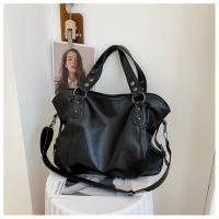 Bolso De Hombro Para Mujer En Cuero PU Gran Capacidad Bolso Cruzado Casual Retro De Color Sólido Para Viaje Y Compras - details 20