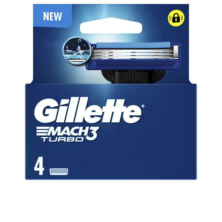 Cosmética Facial Gillette GILLETTE MACH 3 TURBO cargador 4 recambios - 1