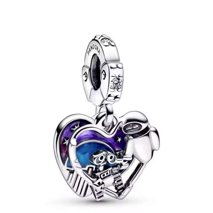 Pandora Charm Colgante Wall-E y Eva Brilla en la Oscuridad 792518C01 , para Mujer - 1