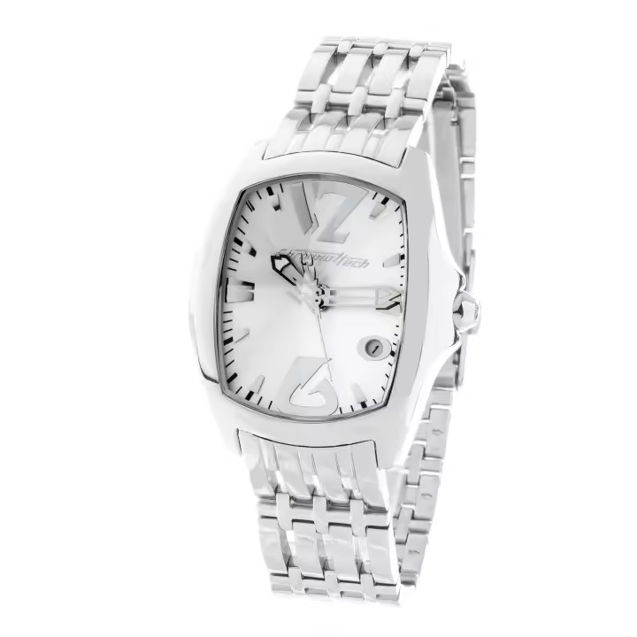 Chronotech Reloj Analógico para Unisex Adultos de Cuarzo con Correa en Acero Inoxidable CT7896L-49M - 1