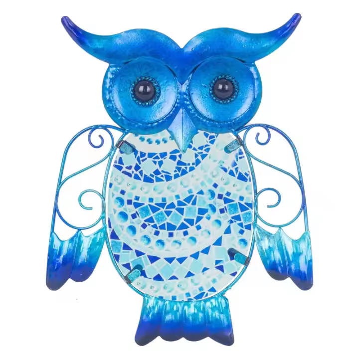 ORIGEN Home Decor - Adorno Búho  Adorno Pared | Jardin Azul - 20x0x15 cm 30193 - 1