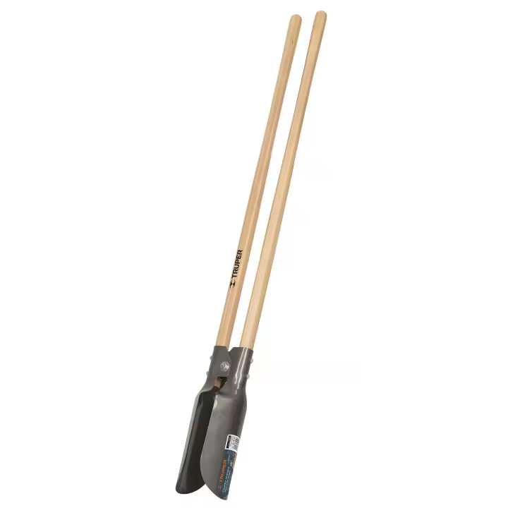 Cava-hoyos Truper con Mangos de Madera Resistentes y Hojas de Acero Templado - Diámetro 125mm - 1