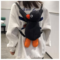 Mochila De Peluche Pingüino 38cm Juguete De Peluche Suave Para Niñas Regalo De Cumpleaños Bolsa De Hombro Animal De Peluche Unisex - details 2
