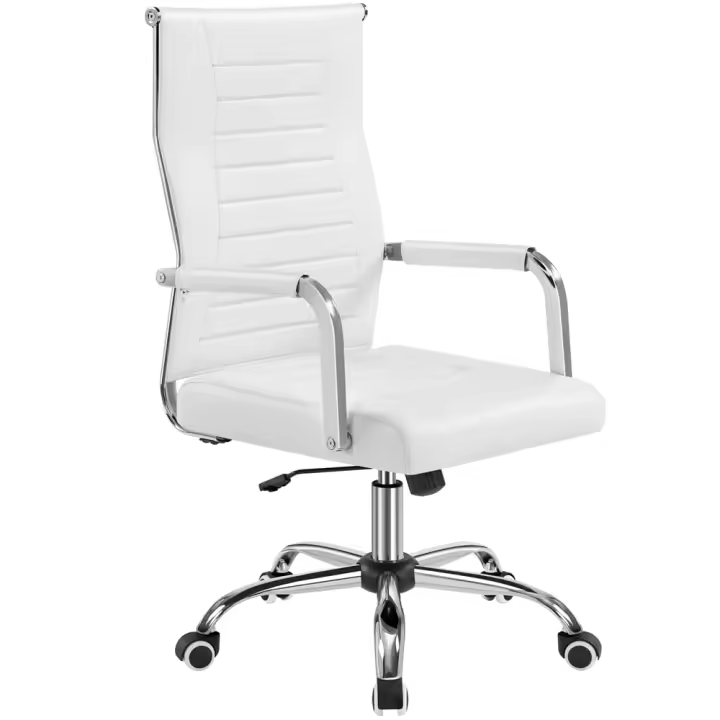Silla de Oficina Silla con Respaldo Alto Silla para Hogar Oficina Silla Ergonomica Tapizada Cuero PU Capacida de Carga 136 KG - 1