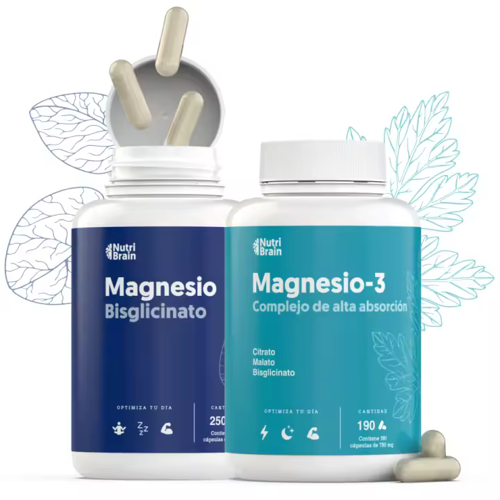 Energía para el Día y Relajación para la Noche | 250 cap Bisglicinato de Magnesio 2.000mg | MAX Absorción, Sin Efectos Laxantes. Magnesio 3X Acción Premium: Malato, Bisglicinato y Citrato. - 1