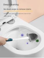 Cepillo De Inodoro De Silicona Limpieza De Desagüe Con Mango Largo Desinfección Para Baño Herramienta Profesional Accesorio De Baño - details 6