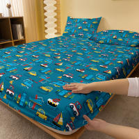 Sábana Ajustada Moderna Y Simple Con Diseño De Mar Y Tierra Para Cama 100% Poliéster Mate Sin Almohadillas Incluidas - details 2