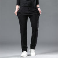 WTHINLEE Jeans Negros Para Hombre Estilo Clásico Stretch Cómodo Pantalones De Negocios Casual Ajuste Regular Trousers De Denuim - details 3