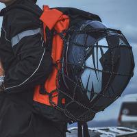 Mochila De Motocicleta Impermeable Para Hombres Y Mujeres Bolsa De Casco De Rostro Completo Con Reflectores Bagaje De Viaje Para Motociclista - details 1