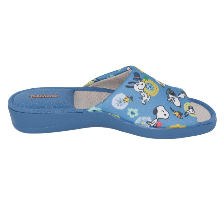 zapatilla 1585 Zapatillas de Casa Mujer DeValverde - Diseño Snoopy y Woodstock Añade un toque de diversión y confort absoluto a tus momentos de relax con estas zapatillas de DeValverde. Con el icónico diseño de Snoopy y Woodstock, este modelo tipo pa