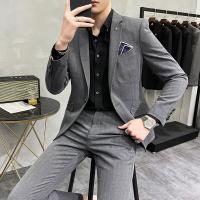 Traje De Boda Para Hombre De Alta Calidad Dos Piezas Traje De Negocios Casual Banquete Ensemble De Lujo Con Pantalones - details 18