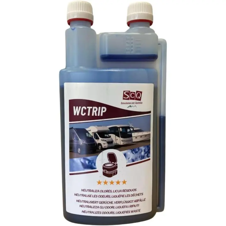 Liquido wc quimico | Descomposición de residuos WC | aditivo para aguas negras | Eliminador de olores para inodoros no conetedos y Potti | caravanas, camper, autocaravanas, barcos - 1