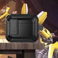 Nueva Funda Para AirPods 4 Generación TPU Militar Antigolpes Protectora Con Cierre Seguro Funda Rígida PC Para AirPods 4 - details 13