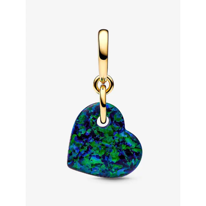 Charm Colgante Pandora Corazón Verde Opalescente 763348C01 - 1