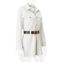 Vestido Mini Retro WhereMery Con Cuello Enrollado Y Botones Decorativos Slim Para Mujer Casual Compra Online - details 9