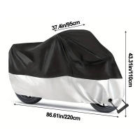 Cubierta Para Motocicleta Impermeable a Todas Las Estaciones Protección UV Y Antipolvo Tejido Resistente Al Desgaste Cubierta Para Motocicleta Motorbike Outdoor Indoor Scooter - details 14