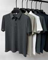 Camisa Polo Para Hombre Verano Manga Corta Seda Helada Fresca Y Transpirable Antisudoración Estilo Casual Negocios - details 3