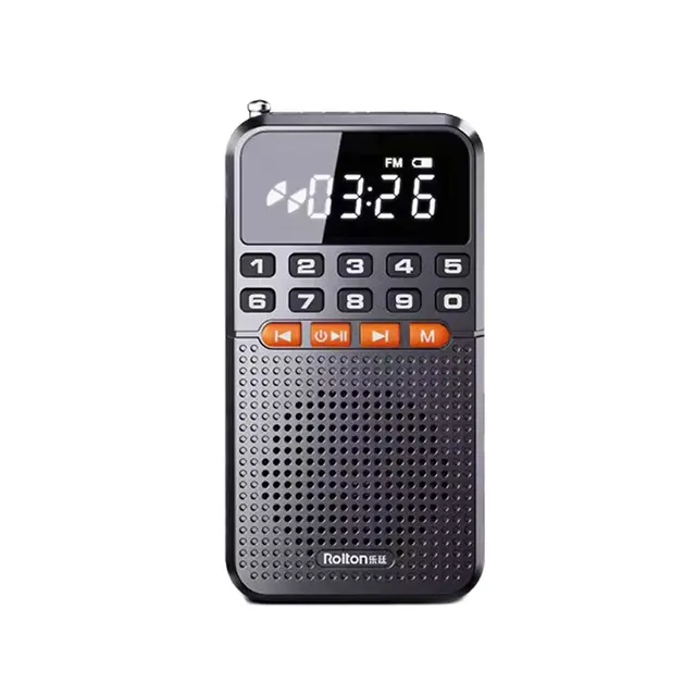 Mini Radio Portátil AM/FM Walkman Con Altavoz Bluetooth 5.0 Tarjeta TF Reproductor De Música Y Linterna LED Para Caja De Sonido Doméstica - 1