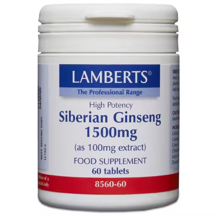 Lamberts Ginseng Siberiano 1.500 mg 60 Comprimidos - 1