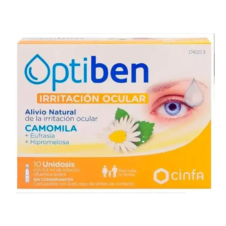 Optiben Irritación Ocular+ 10 Monodosis 0,5 ml - 1