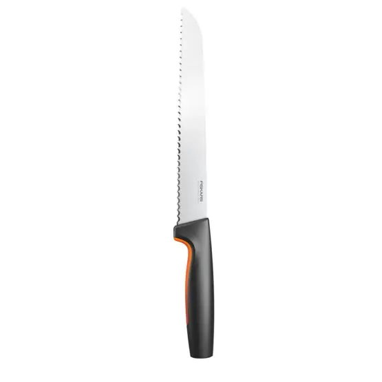 CUCHILLO PARA PAN FUNCTIONAL FORM FISKARS, LONGITUD DE HOJA 21 CM, ACERO INOXIDABLE JAPONES - 1
