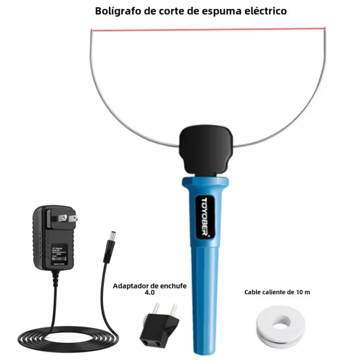 Cortador De Espuma Eléctrico Herramienta Grabadora De Espuma Cortadora De Poliestireno DIY Herramientas Azul Y Negro 24W 12V 2A - 1