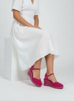 Calzados soraia, Alpargatas de Cuña con Plataforma para Mujer - Sandalias de Esparto con Tira al Tobillo, Punta Cerrada y Acabado en Gamuza Sintética - Calzado Cómodo de Verano Estilo Boho Chic - details 10