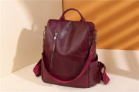 Mochila de moda para mujer diseñadora de alta calidad cuero suave estilo sencillo gran capacidad resistentes a las thefts material de encaje arcuado - details 14