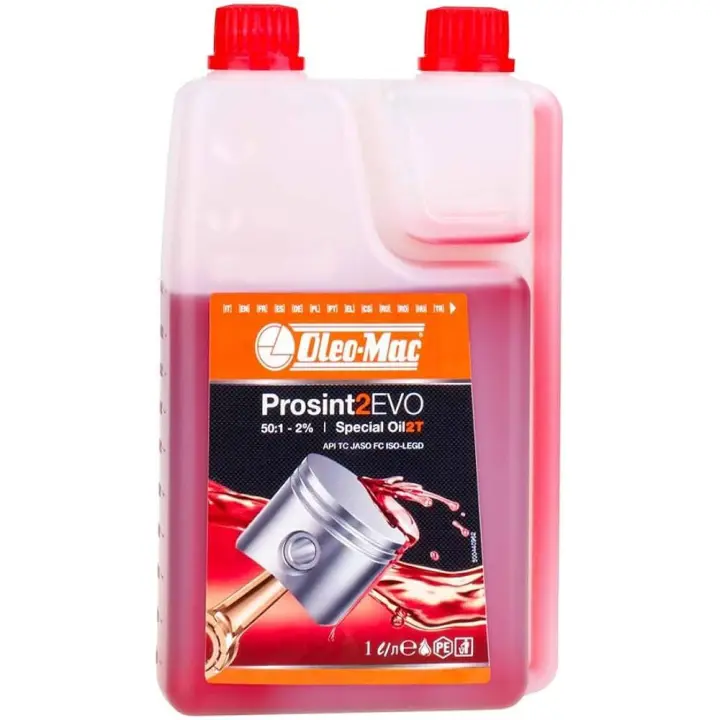 Aceite para motores de 2T prosint EVO 1L con dosificador Oleo-Mac - 1