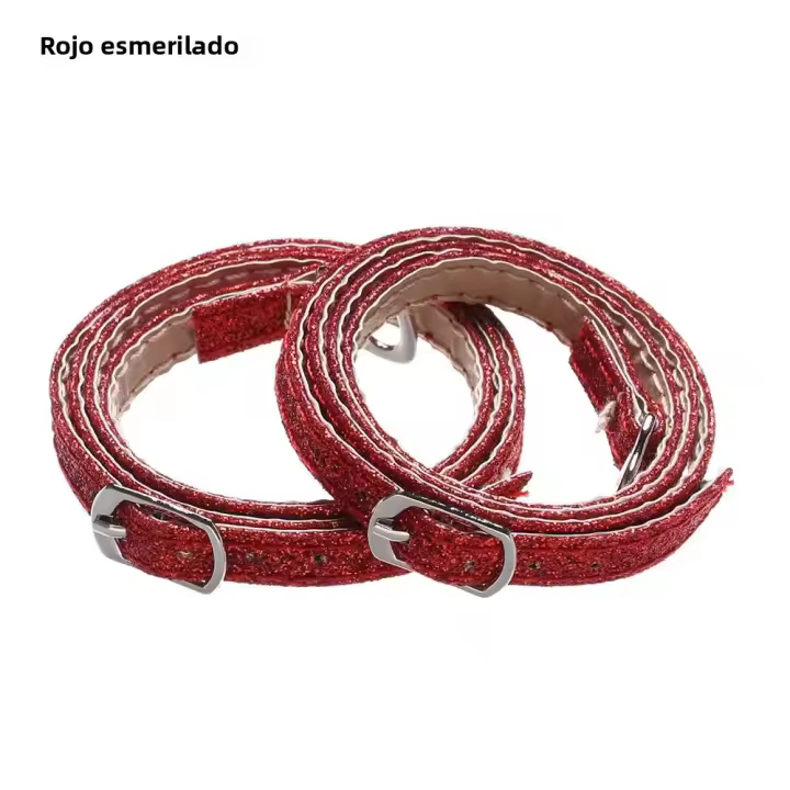 Cordones De Cuero PU Para Mujer Zapatos De Tacón Alto Y Botas Con Hebilla Metálica Accesorios De Cuidado Del Pie - 1