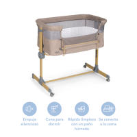 ms Minicuna Colecho Sleepy Simulación Madera- Cuna Colecho Regulable Multialturas, Reclinable - Incluye Mosquitera de Serie ( Con o sin textil) - details 0