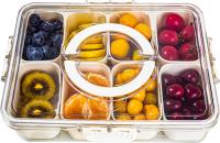 Caja De Almacenamiento Portátil Para Cocina Con 8 Compartimentos Divididos Para Seasoning Frutas Y Snacks Caja Frescorretenedor Moderno - details 0