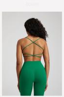 Sujetador De Yoga Para Mujer SHINBENE Super Nube Con Escote En V Espalda Cruzada Y Sin Costuras Almohadillado Deportivo Transpirable - details 3