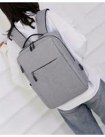 Bolsos,1PC Mochara gris para portátil de Negocios, Bolsa de viaje Ligera de Tela con Correa ajustable, cerre de Cremallera, forro de poliéster, detalle de Hilo de Coser, diseño de Cordones PARA LA Escuela, Actividades al Aire Libre - details 16